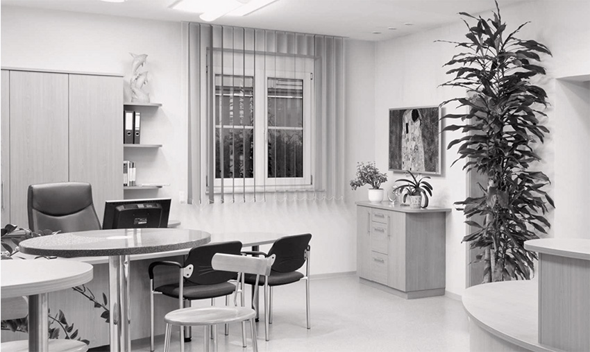 Firmengeschichte Rechberger Empfangsbereich